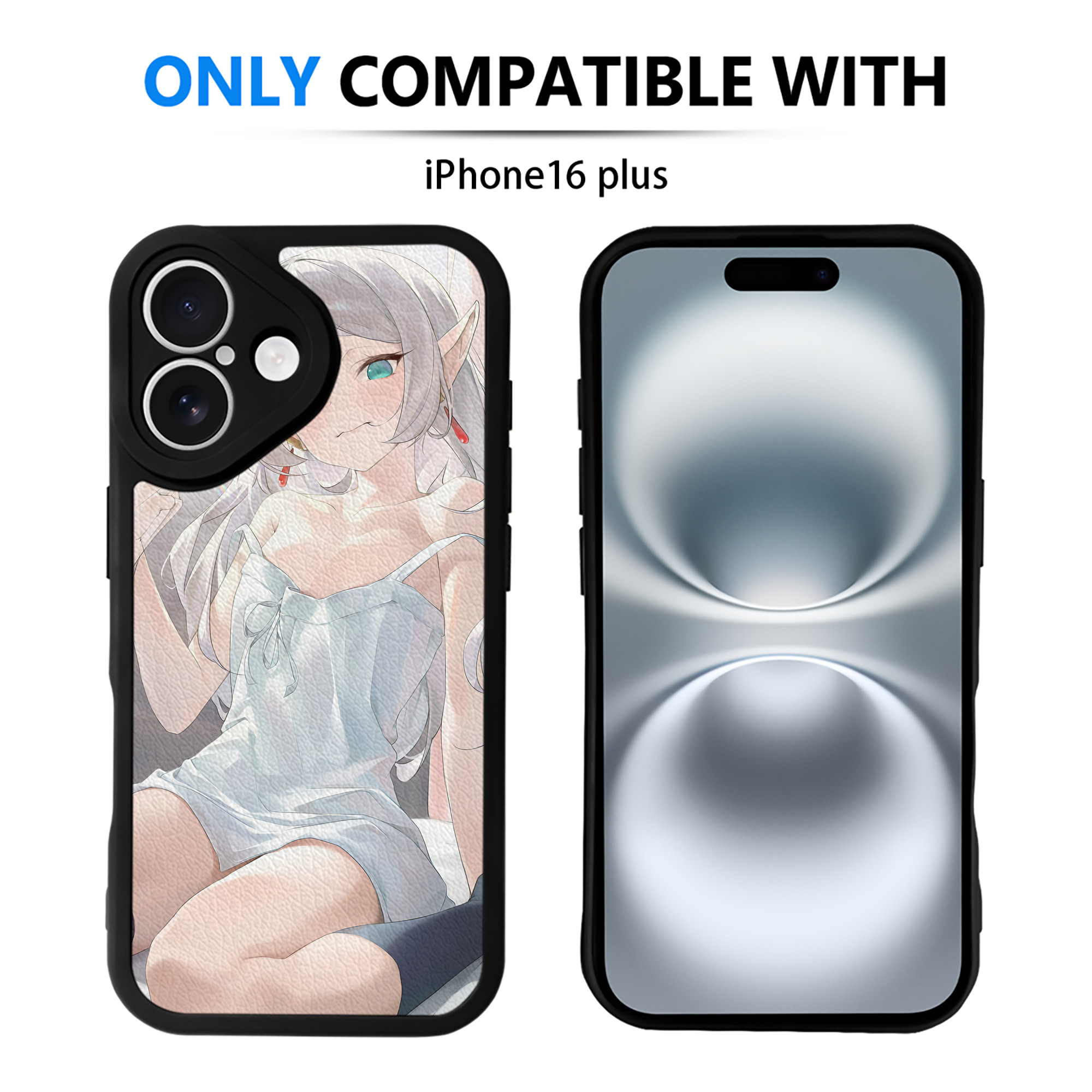（画像用） 葬送のフリーレン Frieren 【iPhone 16シリーズ対応】シリコンスマホケース（レザー調） 材質：シリコン